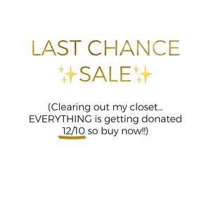 Accepting ANY OFFER - BUY BY 12/10